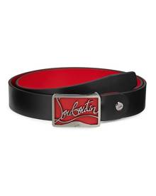 Christian Louboutin Ricky Cut-To-Size Leather Belt