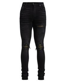 Amiri Mx1 Leather Camo Skinny Jeans