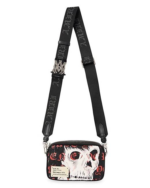 Amiri Paisley Canvas Bum Bag - Black