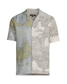 Ted Baker Graley Map-Print Shirt