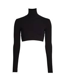 Zeynep Arçay Knit Turtleneck Crop Top