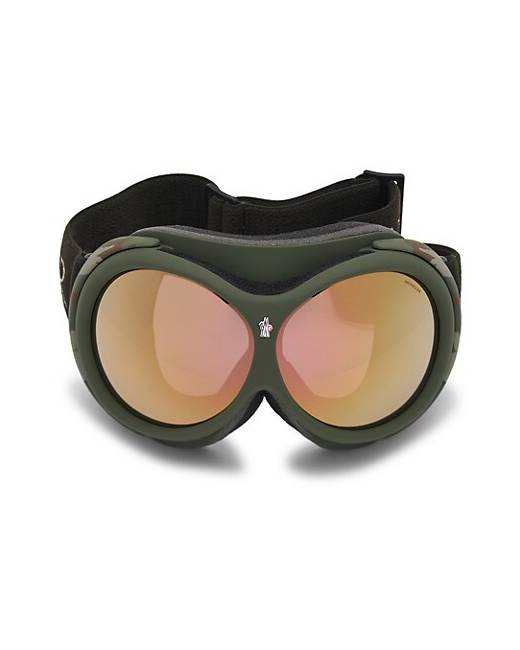 Moncler Eyewear logo-band Mirrored Ski Goggles - Farfetch