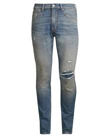 Hudson Jeans Zack Distressed Ripped Knee Stretch Skinny Jeans