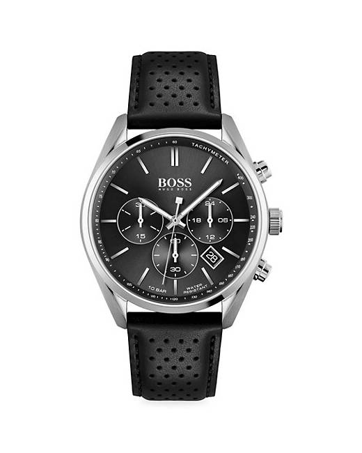 hugo boss leather strap