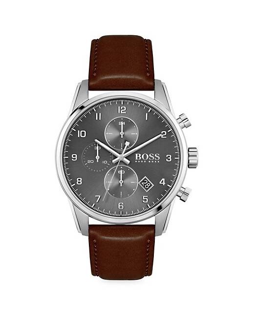 brown hugo boss watch