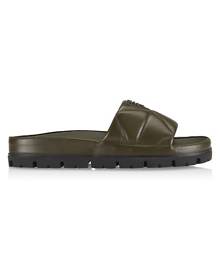Prada Quilted Leather Slides