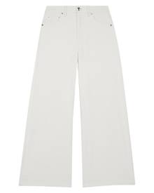 Maje Prairie High-Rise Stretch Wide-Leg Cropped Jeans