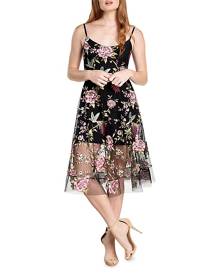 Dress The Population Uma Floral Embroidered Cocktail Dress