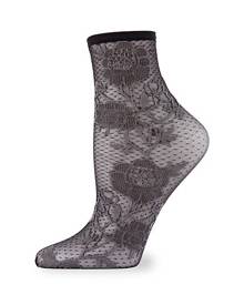 Natori Chantilly Sheer Shortie Socks