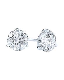 Kwiat Stud Platinum & Diamond Solitaire Round Stud Earrings/1.0 TCW Kwiat Stud Platinum & Diamond Solitaire Round Stud Earrings/1.0 TCW