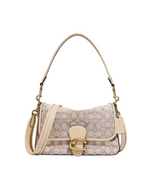 coach clutch beige