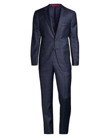 Isaia Plaid Wool Two-Button Suit