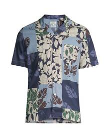 Hartford Patchwork Floral Print Woven Shirt