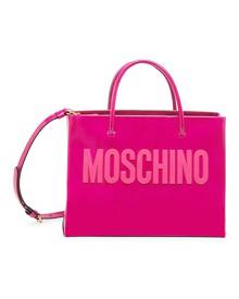 Moschino Patent Leather Logo Tote