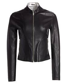 LAMARQUE Chapin Reversible Leather Bomber