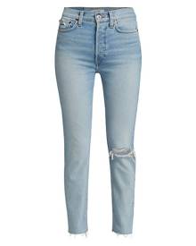 Re/done 90s High-Rise Ankle Crop Jeans