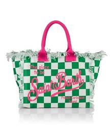 MC2 Saint Barth Vanity Checkered Logo Tote