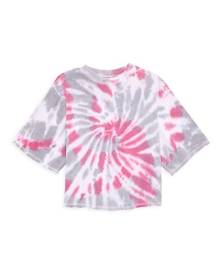 Vintage Havana Girl's Oversized Tie-Dye Burnout Sweatshirt