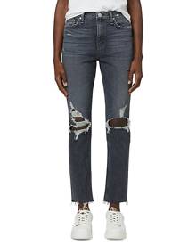 Hudson Jeans Holly Distressed Straight Jeans