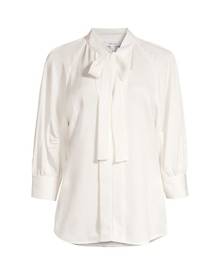 Reiss Larissa Tie-Front Blouse