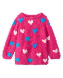 Hatley Little Girl's & Girl's Lovey Hearts Sweater