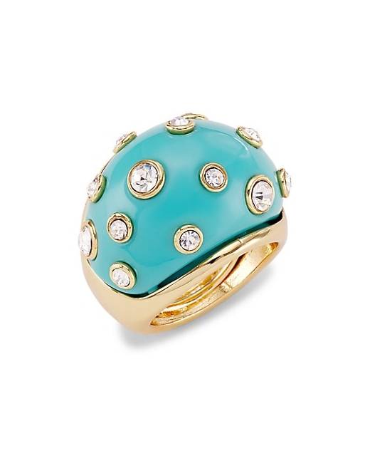 D'Estree Louise Double Stone Ring in Metallic