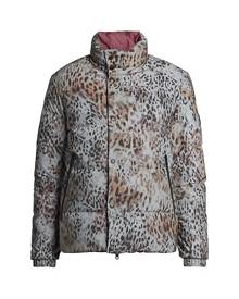 Moncler Genius 2 Moncler 1952 Dun Animal-Print Down Jacket