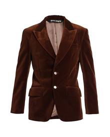 Palm Angels Velvet Peak-Lapel Blazer