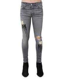 Amiri Ma Super-Skinny Stencil Jeans