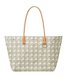 Tory Burch Logo Canvas Tote