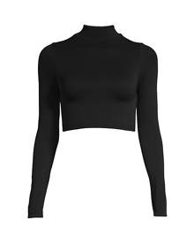 Free People Cropped Seamless Mock-Turtleneck Top