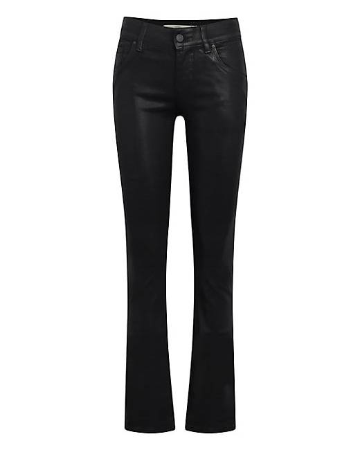 Topshop low-rise bootcut jamie jeans in black