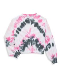 Vintage Havana Girl's Scrunch Tie-Dye Skull Sweatshirt