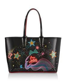 Christian Louboutin Small Cabata Patent Leather Starlight Print Tote