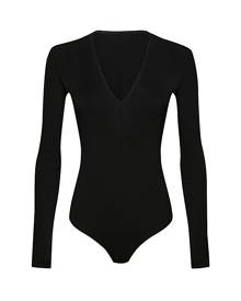 Wolford Aurora Long-Sleeve Crewneck String Bodysuit - Bergdorf Goodman