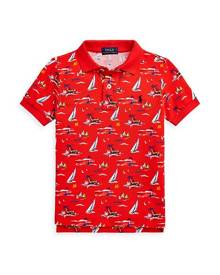 Polo Ralph Lauren Little Boy's & Boy's Polo Bear Sailboat Mesh Polo