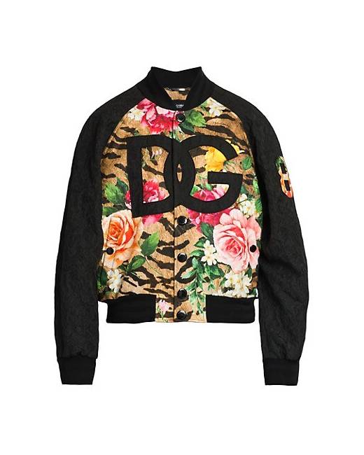 Dolce & Gabbana Stained Glass Window Style Print Bomber Jacket