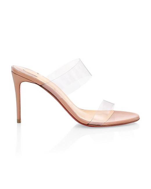 Christian Louboutin Dolly 85 Patent Leather Pumps Nude