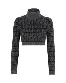 Fendi Cashmere Crop Top