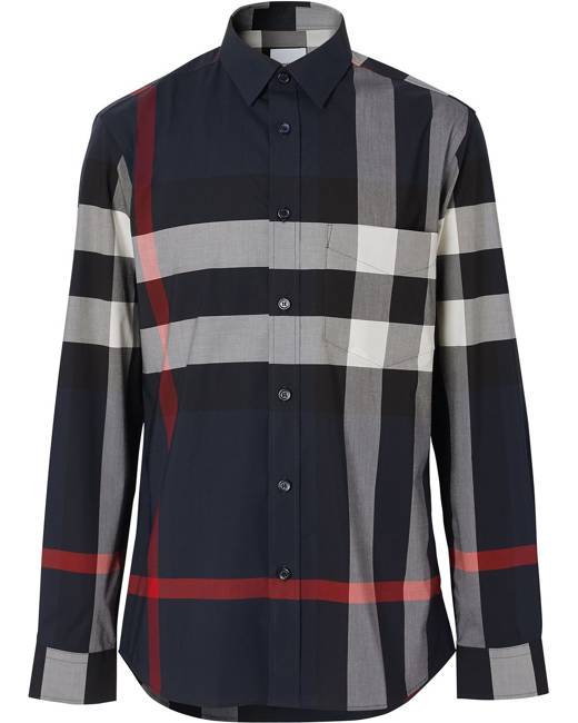 burberry black shirt man