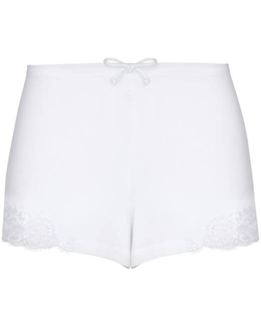 Womens Shorts La Perla Shorts La Perla Cotton Sleep Shorts in White 
