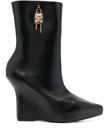 GIVENCHY - G Lock Leather Boots