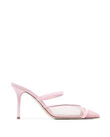 MALONE SOULIERS - Clio 85 Lace Detail Leather Mules