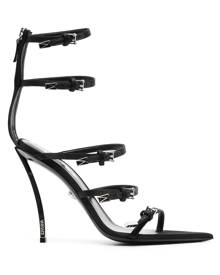 VERSACE - Leather Heel Sandals