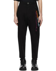 Song for the Mute Black Cotton Gabardine Trousers