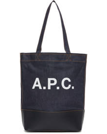 A.P.C. Indigo Denim Axelle Tote