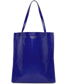 Acne Studios Navy Coated Canvas Tote
