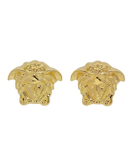 versace earrings silver