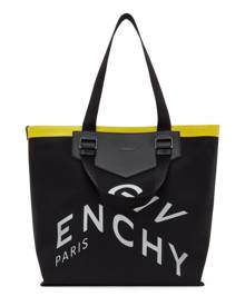 Givenchy Black Canvas Contrasted Antigona Tote