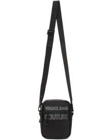 Versace Jeans Couture Black Outline Logo Crossbody Bag